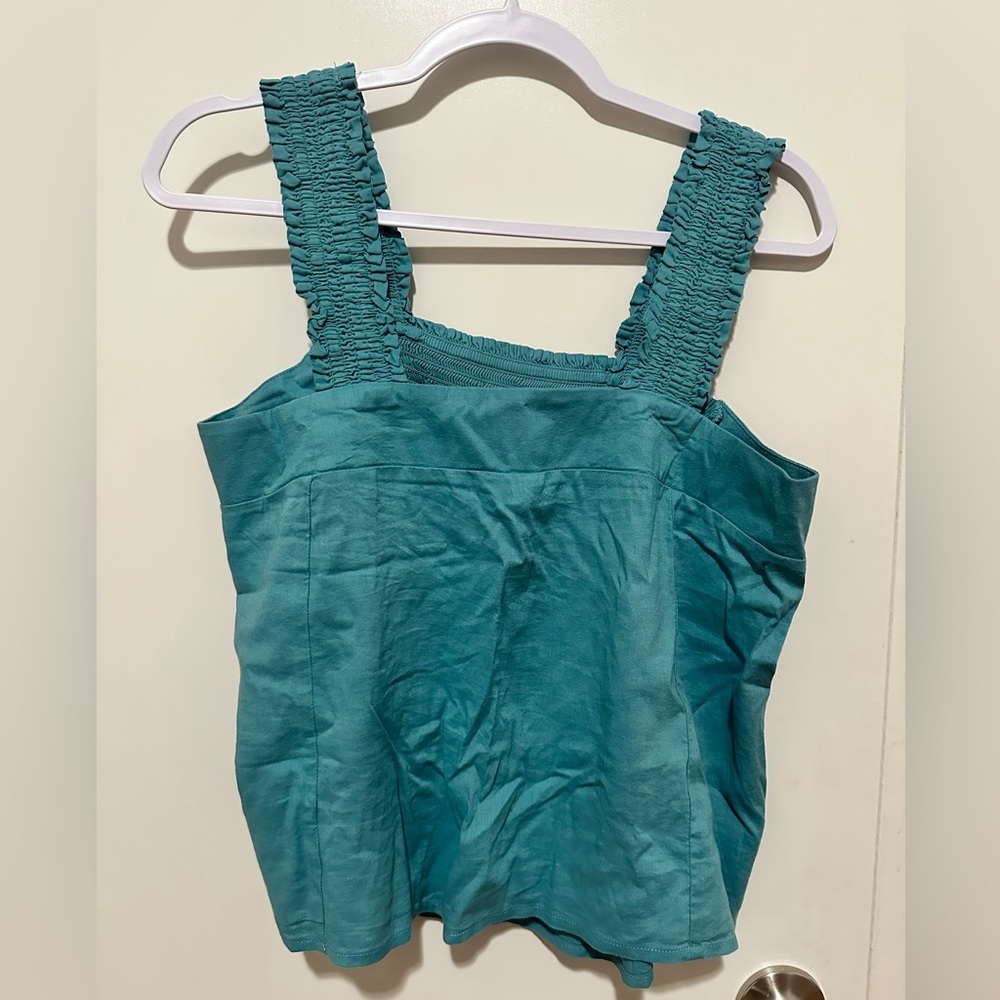 Ana green blouse